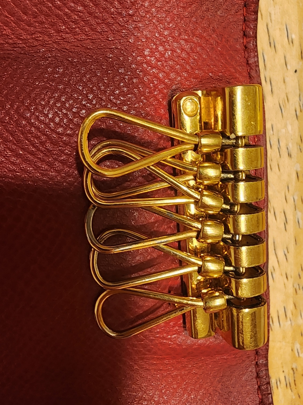 red Hermès leather key case - Picture 11 of 11